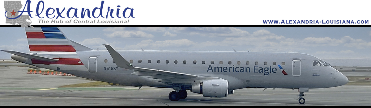 Alexandria, Louisiana, home of the Alexandria International Airport (AEX)