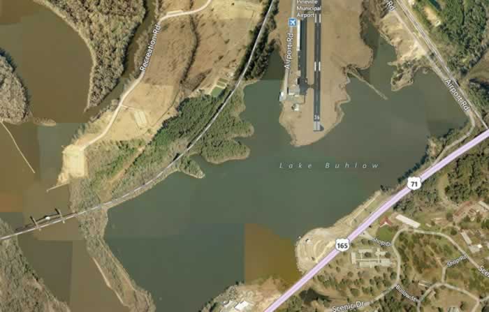 Aerial View of Lake Buhlow