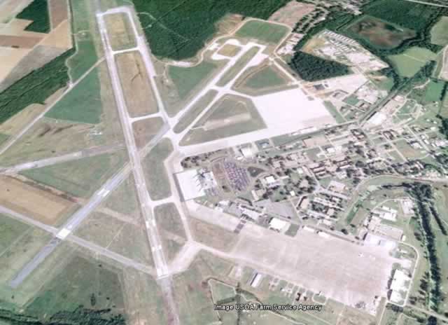 Aerial View of England Air Force Base