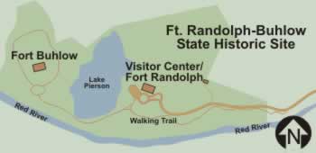 Map of the Forts Buhlow and Fort Randolph State Historic Site Map of the Forts Buhlow and Fort Randolph State Historic Site