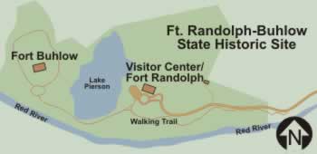 Map of the Forts Buhlow and Fort Randolph State Historic Site