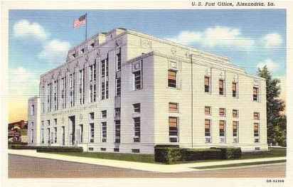 New U.S. Post Office on Murray Street in downtown Alexandria, Louisiana
